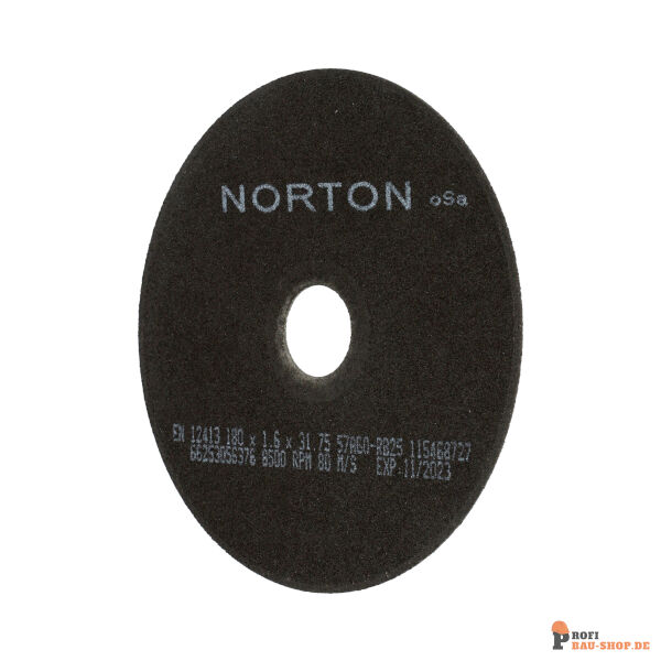 nortonschleifmittel/NORTON_schleifmittel_66253056376 Flat cutting off wheel Non-Reinforced Cut-Off-Norton NRCO-180x1.6x31.75-57A60RB25_188404